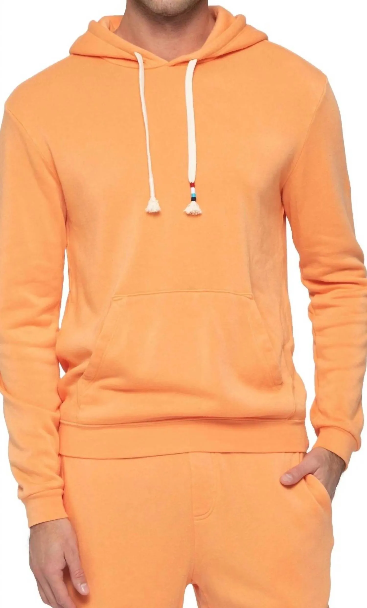 Circle Waves Hoodie In Guava