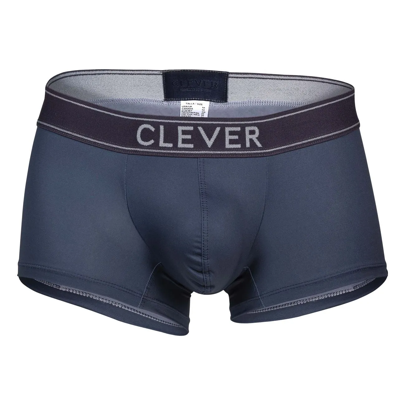Clothing_Clever_Mens Underwear Clever 1751 Craftiness Trunks Color Dark Gray