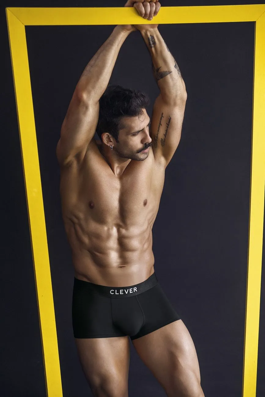 Clothing_Clever_Mens Underwear Clever 1752 Victor Trunks Color Black