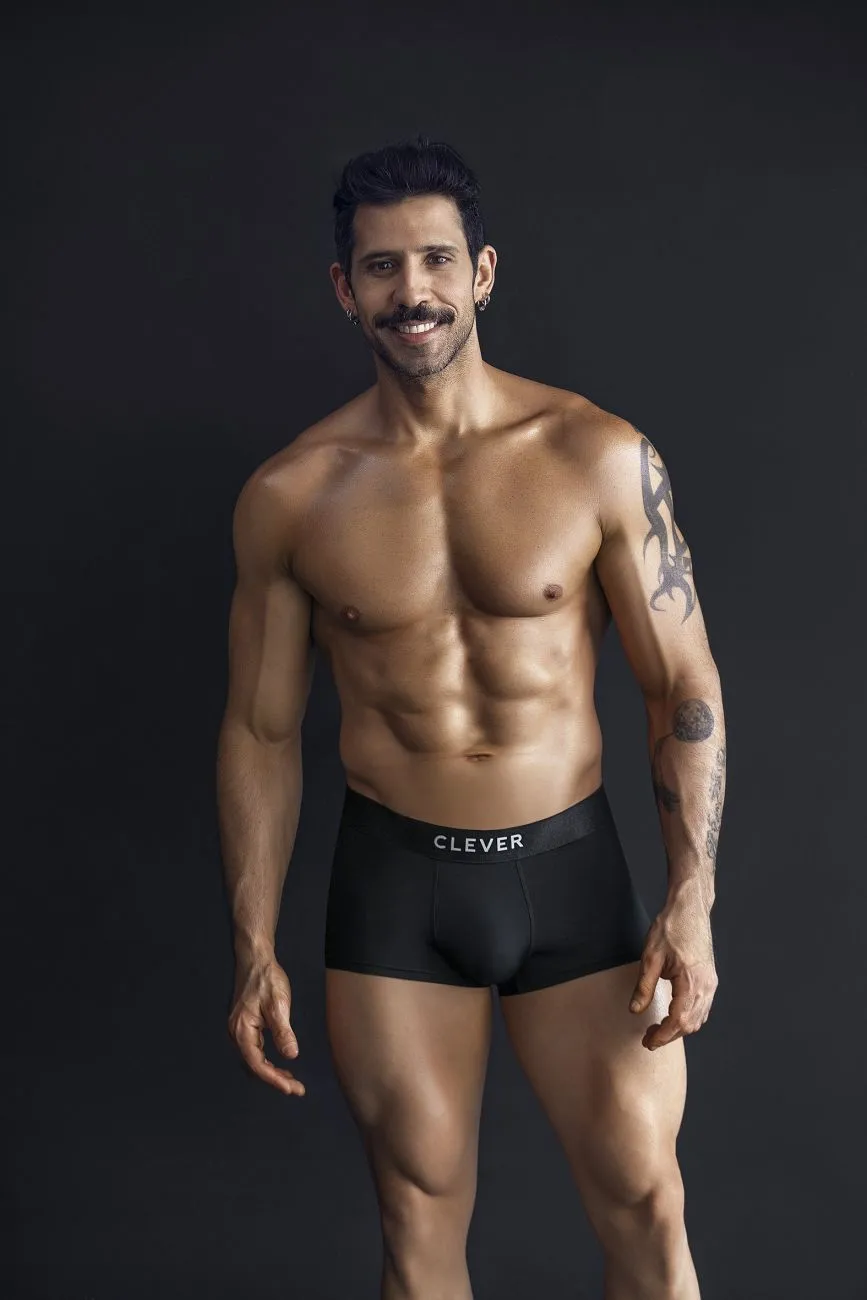 Clothing_Clever_Mens Underwear Clever 1752 Victor Trunks Color Black