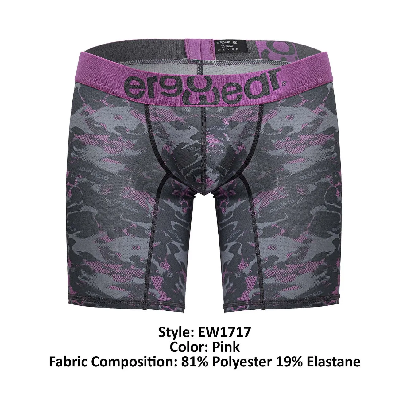 Clothing_Ergowear_Mens Underwear ErgoWear EW1717 MAX SE CAMO Boxer Briefs Color Pink