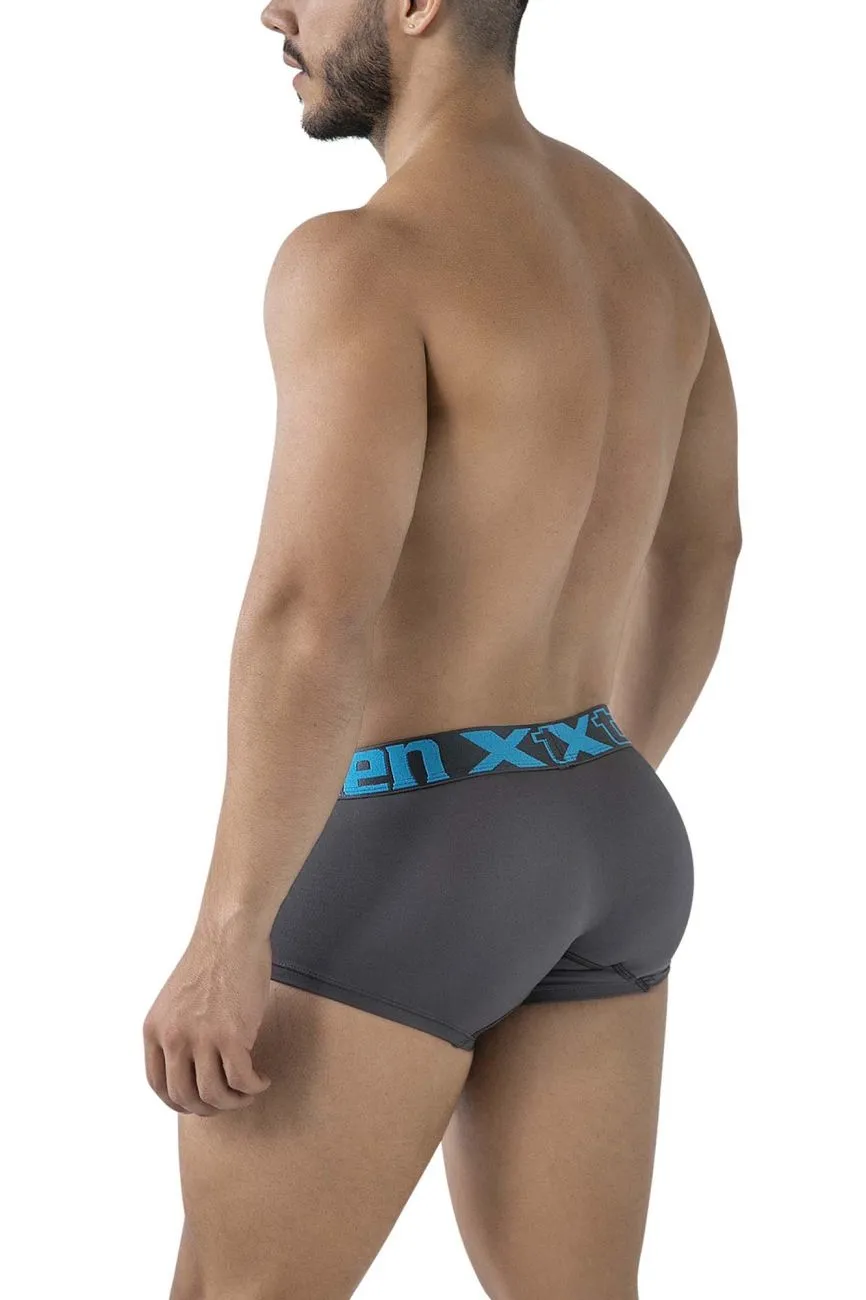 Clothing_Xtremen_Underwear Xtremen 91206B Microfiber Trunks Color Gray