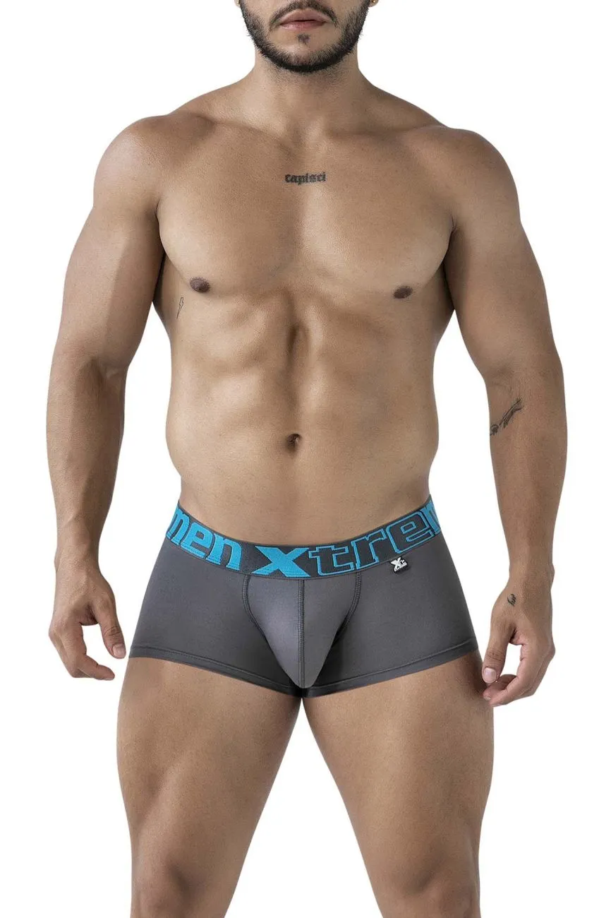 Clothing_Xtremen_Underwear Xtremen 91206B Microfiber Trunks Color Gray