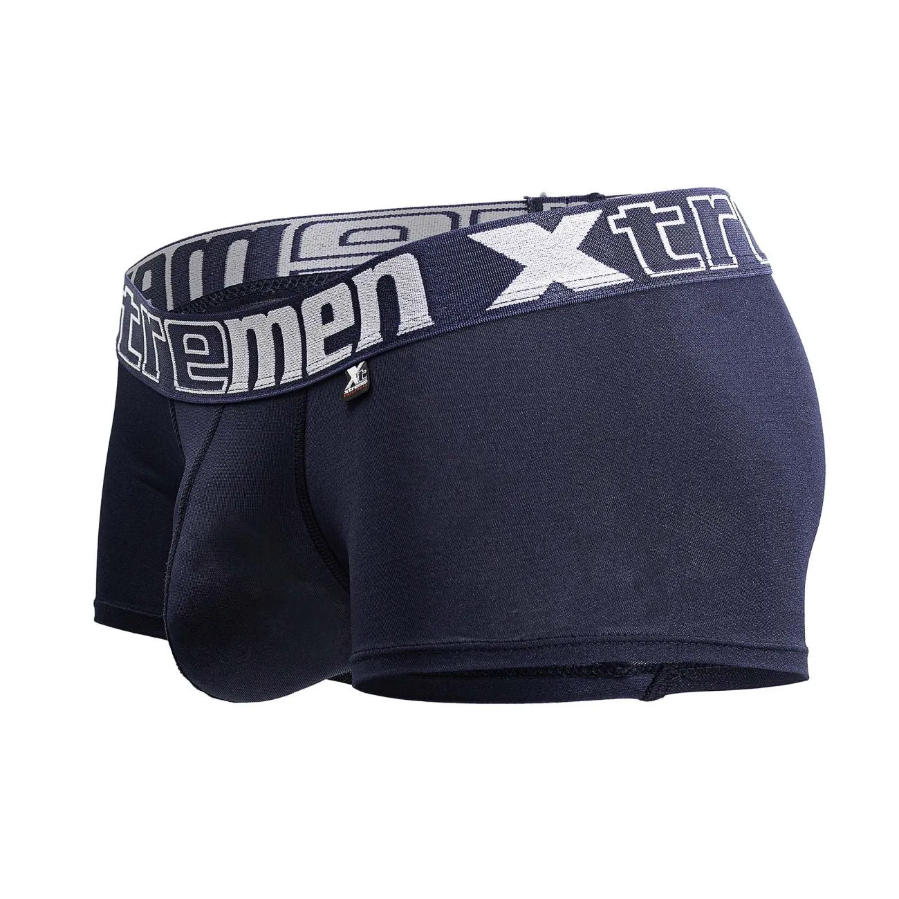 Clothing_Xtremen_Underwear Xtremen 91206B Microfiber Trunks Color Navy