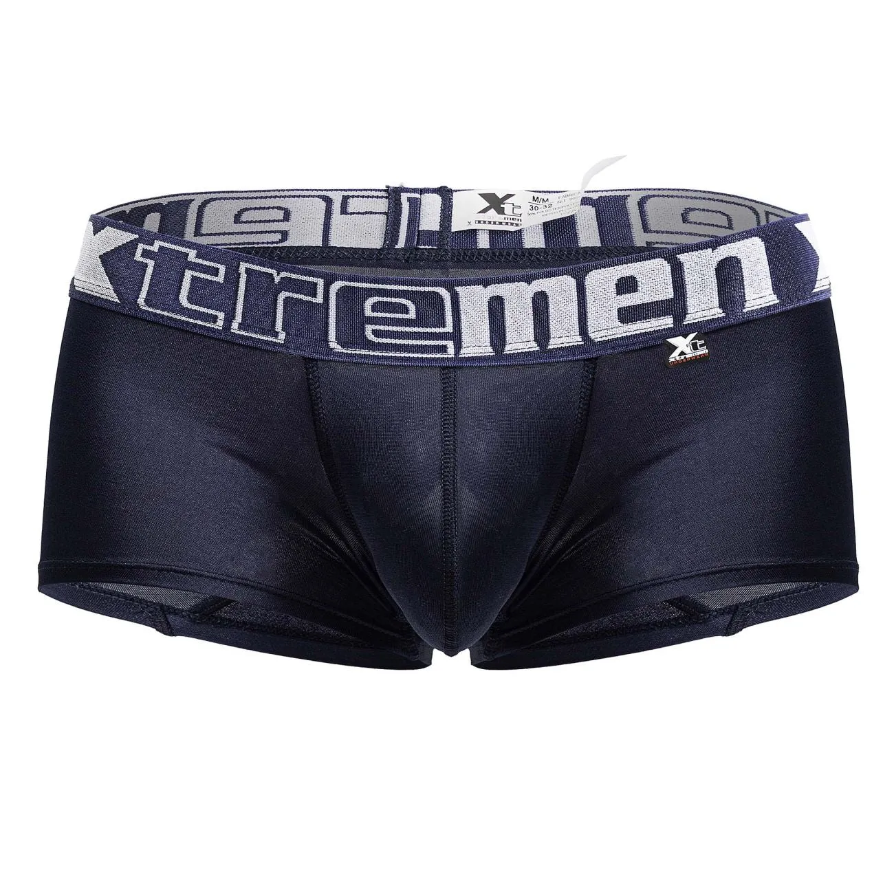 Clothing_Xtremen_Underwear Xtremen 91206B Microfiber Trunks Color Navy