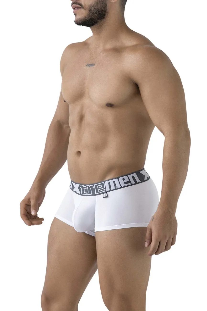 Clothing_Xtremen_Underwear Xtremen 91206B Microfiber Trunks Color White