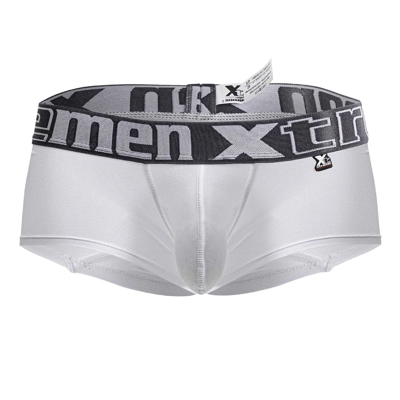 Clothing_Xtremen_Underwear Xtremen 91206B Microfiber Trunks Color White