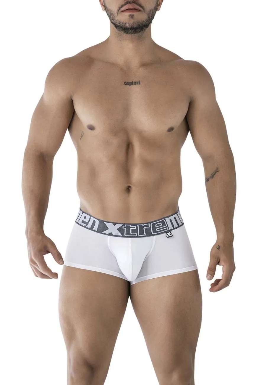 Clothing_Xtremen_Underwear Xtremen 91206B Microfiber Trunks Color White