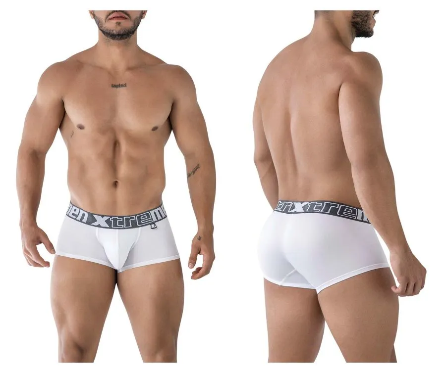 Clothing_Xtremen_Underwear Xtremen 91206B Microfiber Trunks Color White
