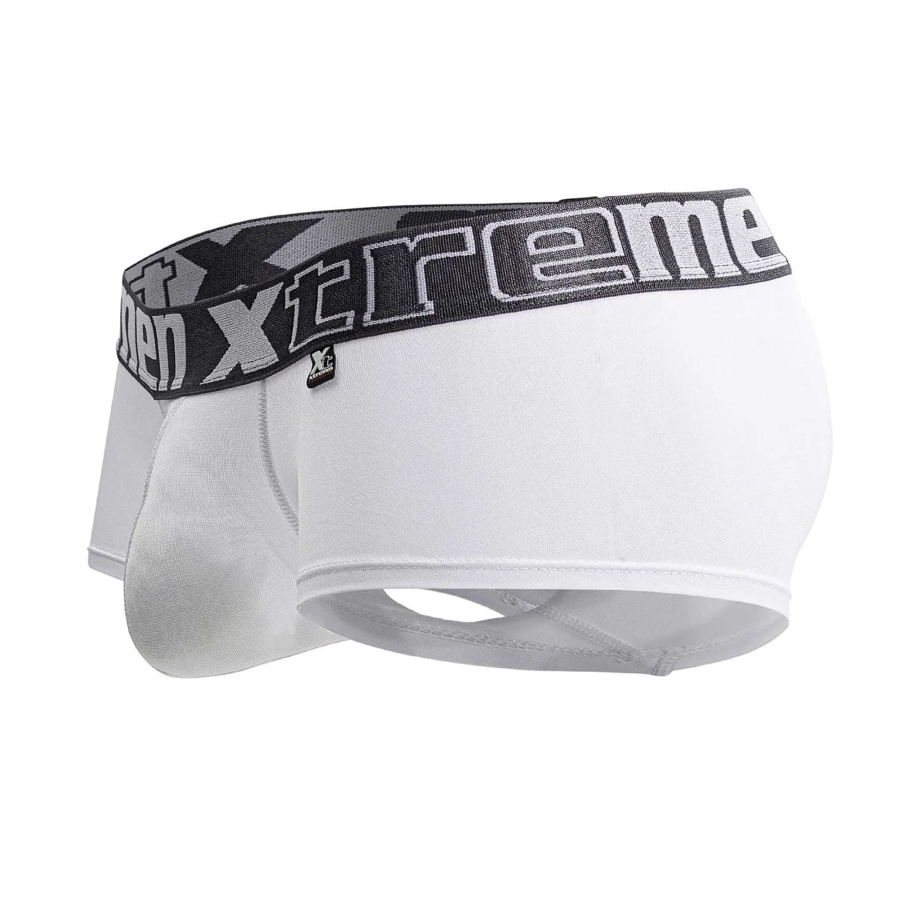 Clothing_Xtremen_Underwear Xtremen 91206B Microfiber Trunks Color White