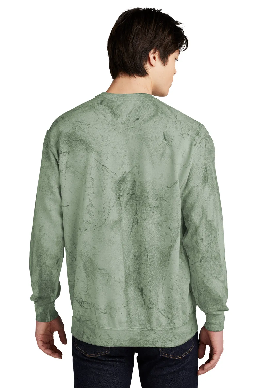 Comfort Colors Mens Color Blast Crewneck Sweatshirt - Fern Green