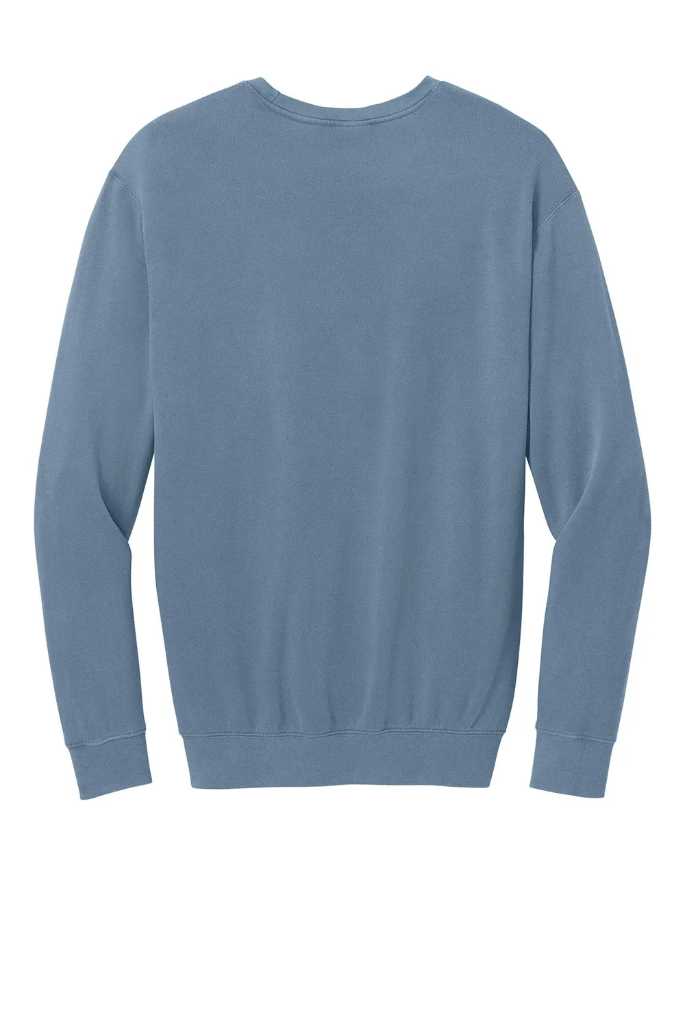 Comfort Colors Mens Garment Dyed Fleece Crewneck Sweatshirt - Blue Jean