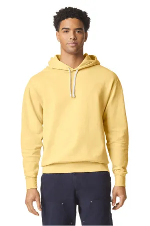 Comfort Colors Mens Garment Dyed Fleece Hooded Sweatshirt Hoodie - Butter Yellow