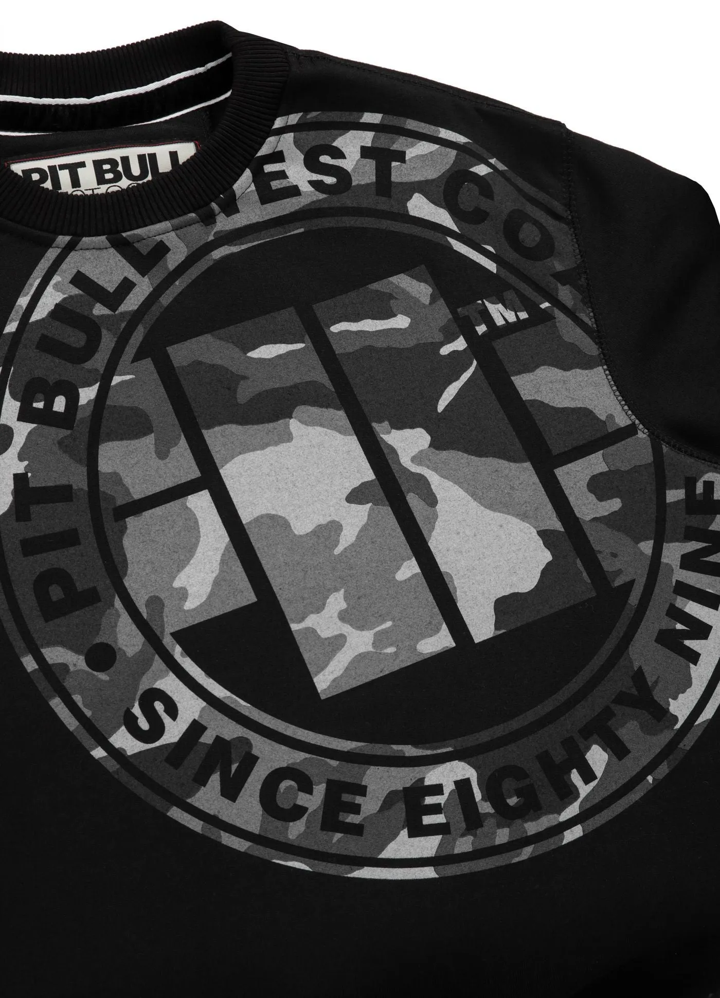Crewneck All Black Camo