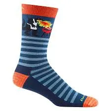 Darn Tough Socks Men's Animal Haus Crew Lightweight Lifestyle Deep Water