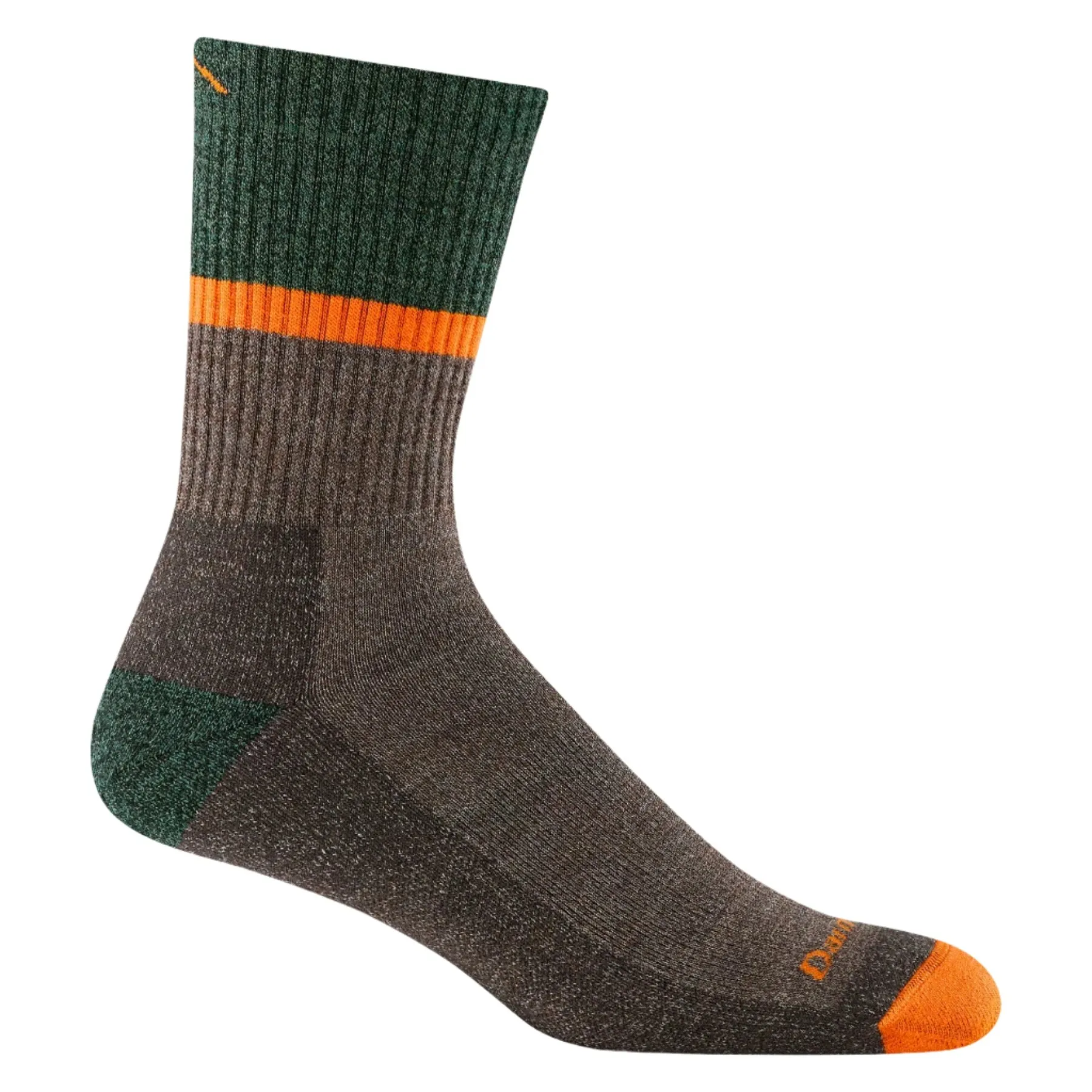 Darn Tough Socks Men's Ranger Micro Crew Midweight w/ Cushion Brown