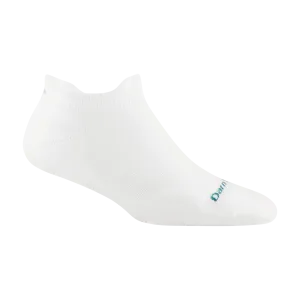 Darn Tough Socks Women's Run No Show Tab Ultra-Lightweight Running Sock White (1047)