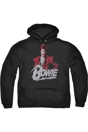 David Bowie Diamond David Adult Pull Over Hoodie