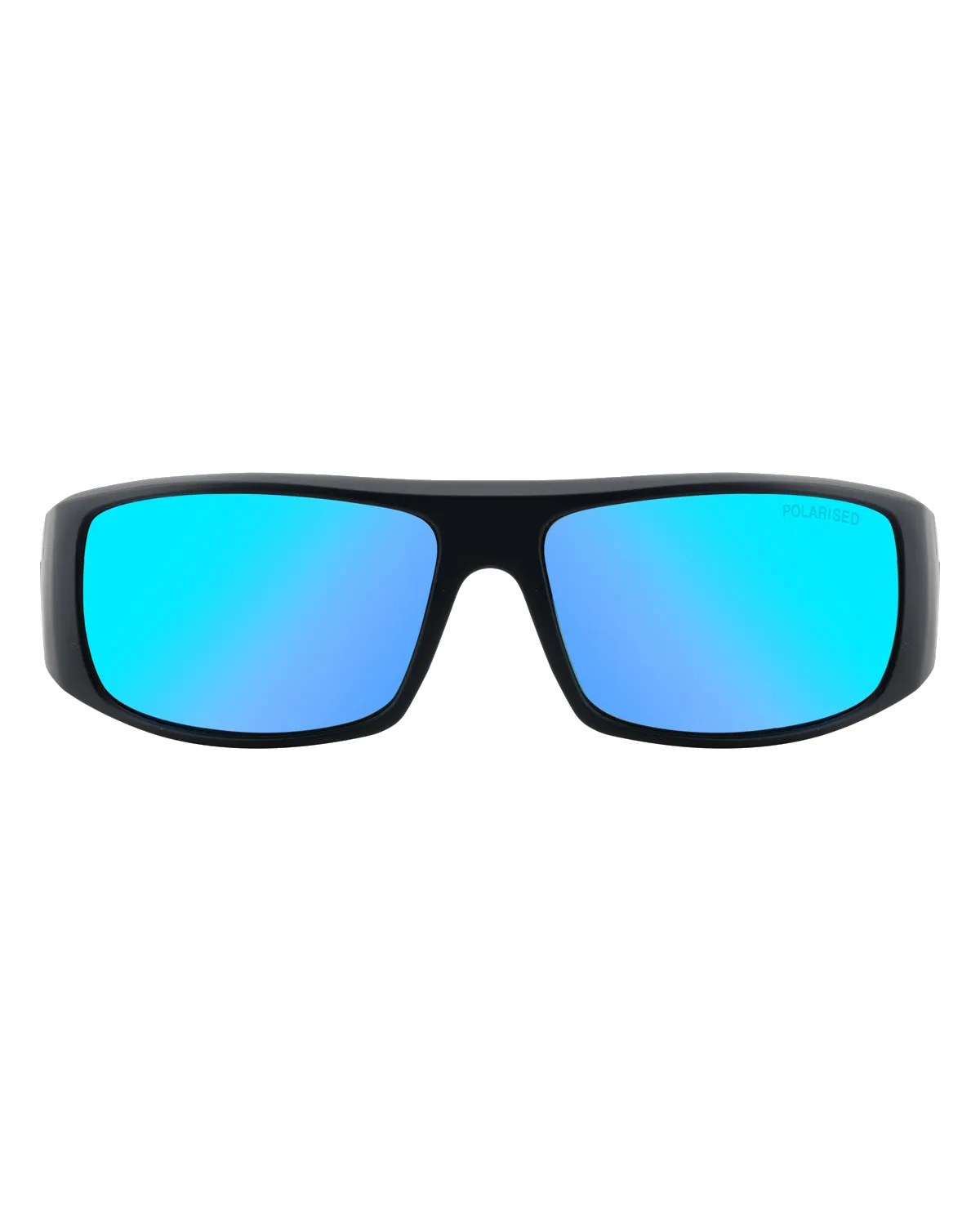 Dirty Dog	Sunglasses Sharky Polarised Sunglasses in Satin Black & Ice Blue Mirror