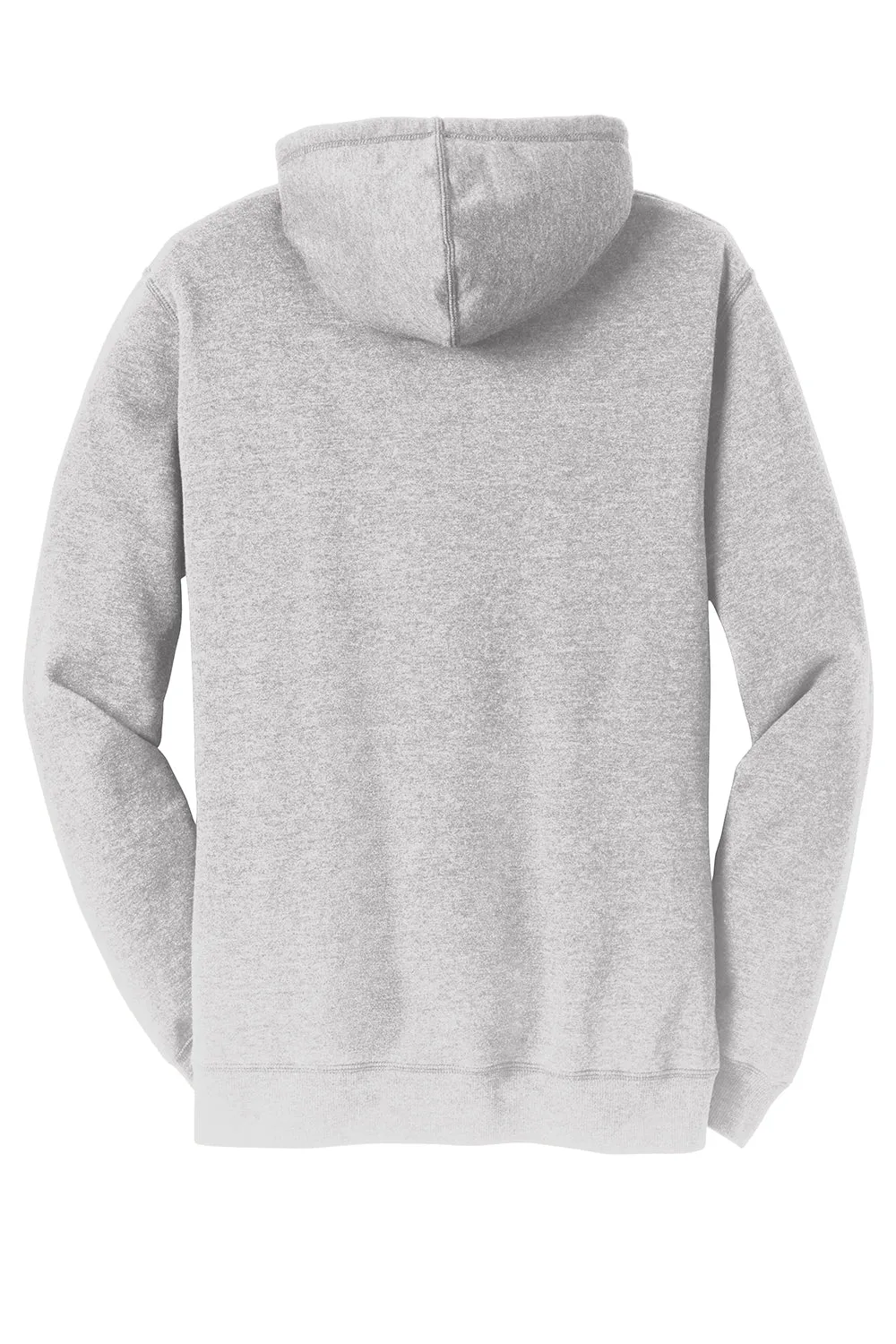 District Mens Fleece Hooded Sweatshirt Hoodie w/ Pouch Pocket - Heather Grey