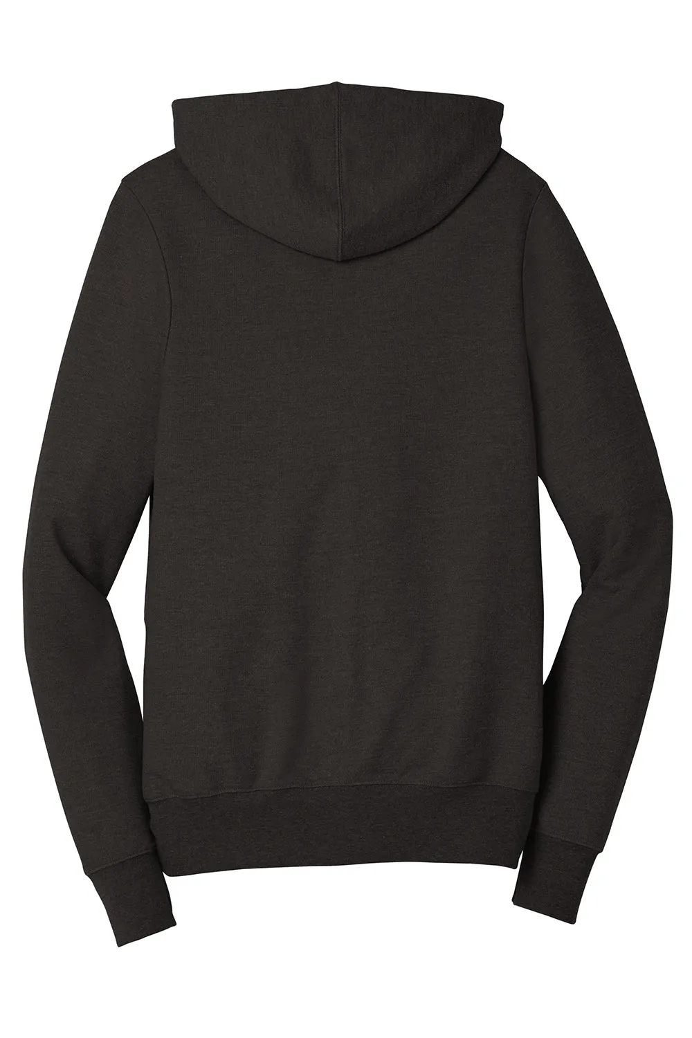 District Mens Perfect French Terry Full Zip Hooded Sweatshirt Hoodie w/ Pockets - Black - Closeout