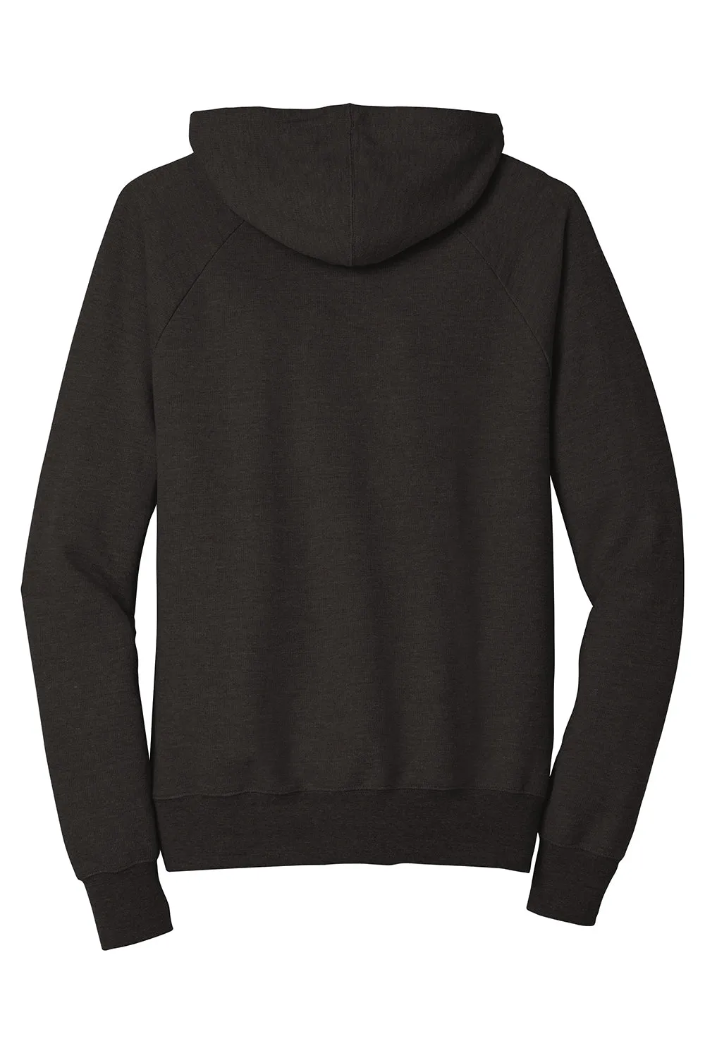 District Mens Perfect French Terry Hooded Sweatshirt Hoodie w/ Pouch Pocket - Black