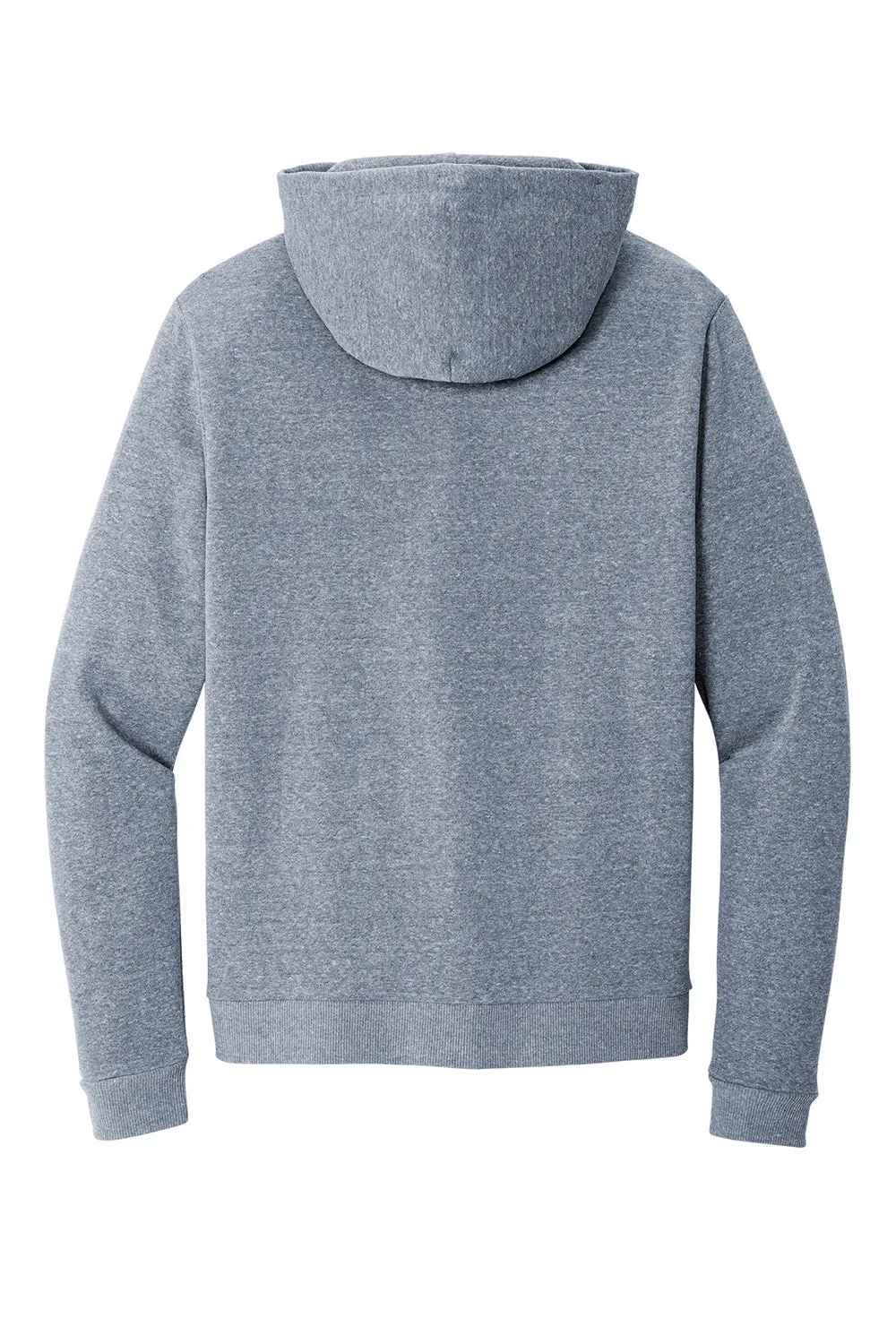District Mens Perfect Tri Fleece Hooded Sweatshirt Hoodie w/ Pouch Pocket - Navy Blue Frost