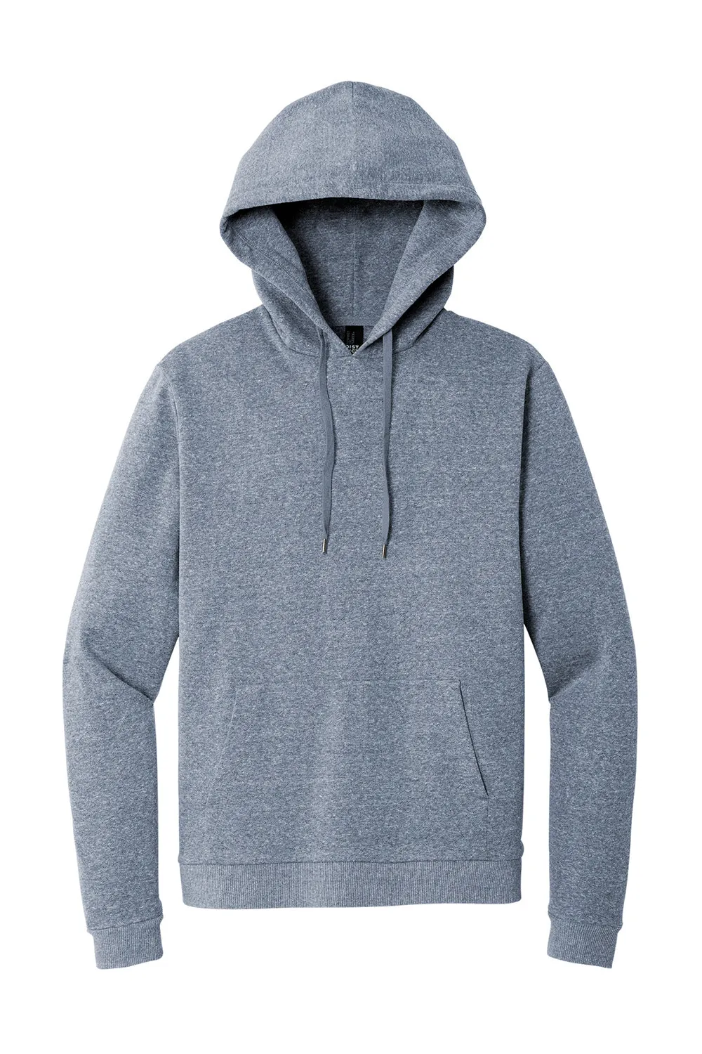 District Mens Perfect Tri Fleece Hooded Sweatshirt Hoodie w/ Pouch Pocket - Navy Blue Frost