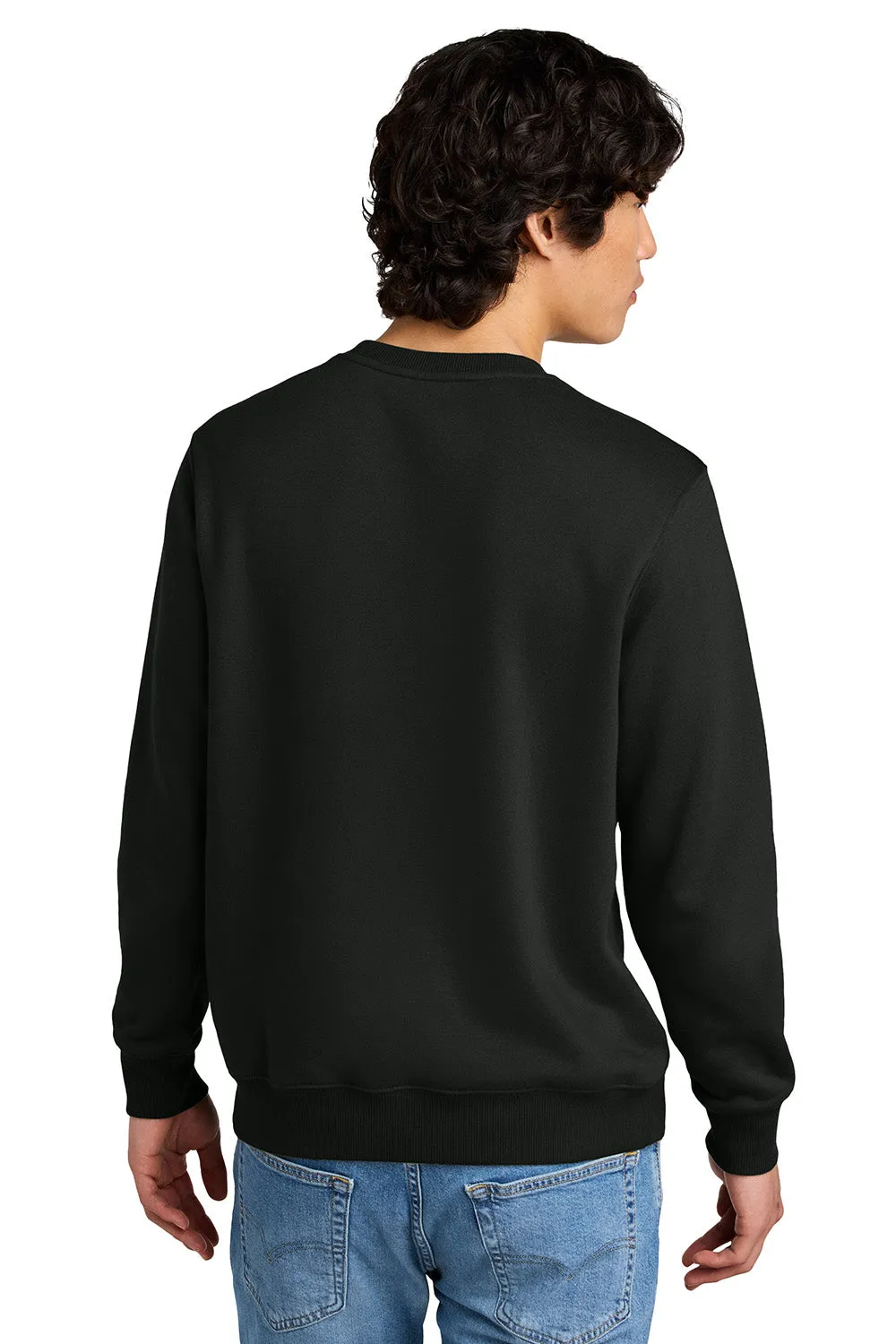 District Mens Perfect Weight Fleece Crewneck Sweatshirt - Jet Black