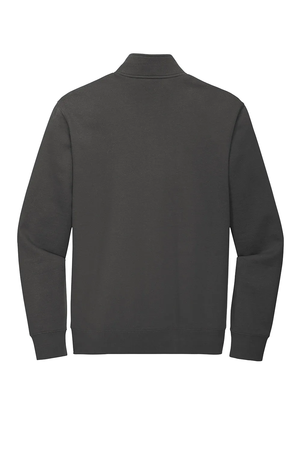 District Mens Very Important 1/4 Zip Sweatshirt w/ Pouch Pocket - Charcoal Grey