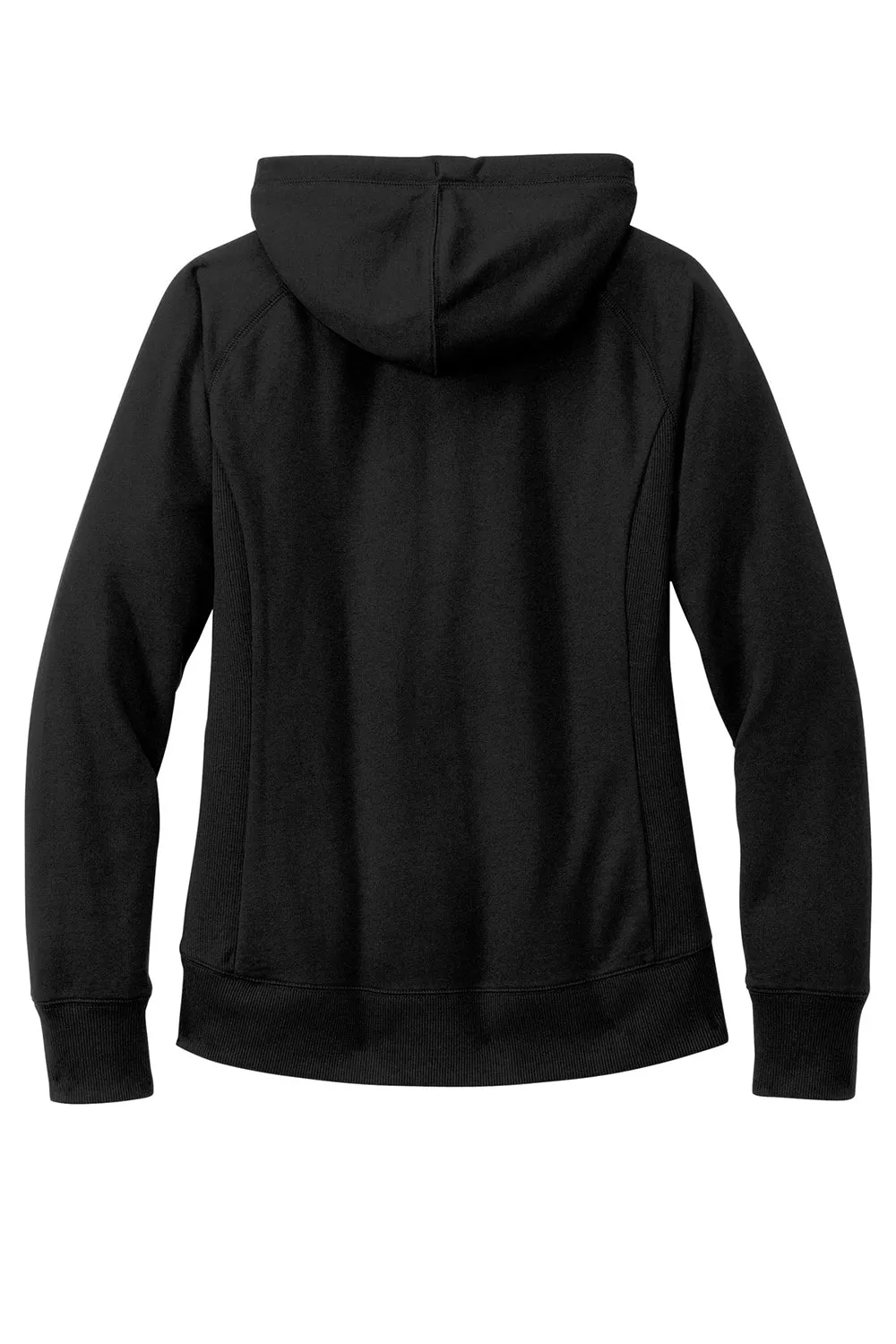 District Womens Re-Fleece Hooded Sweatshirt Hoodie w/ Pouch Pocket - Black