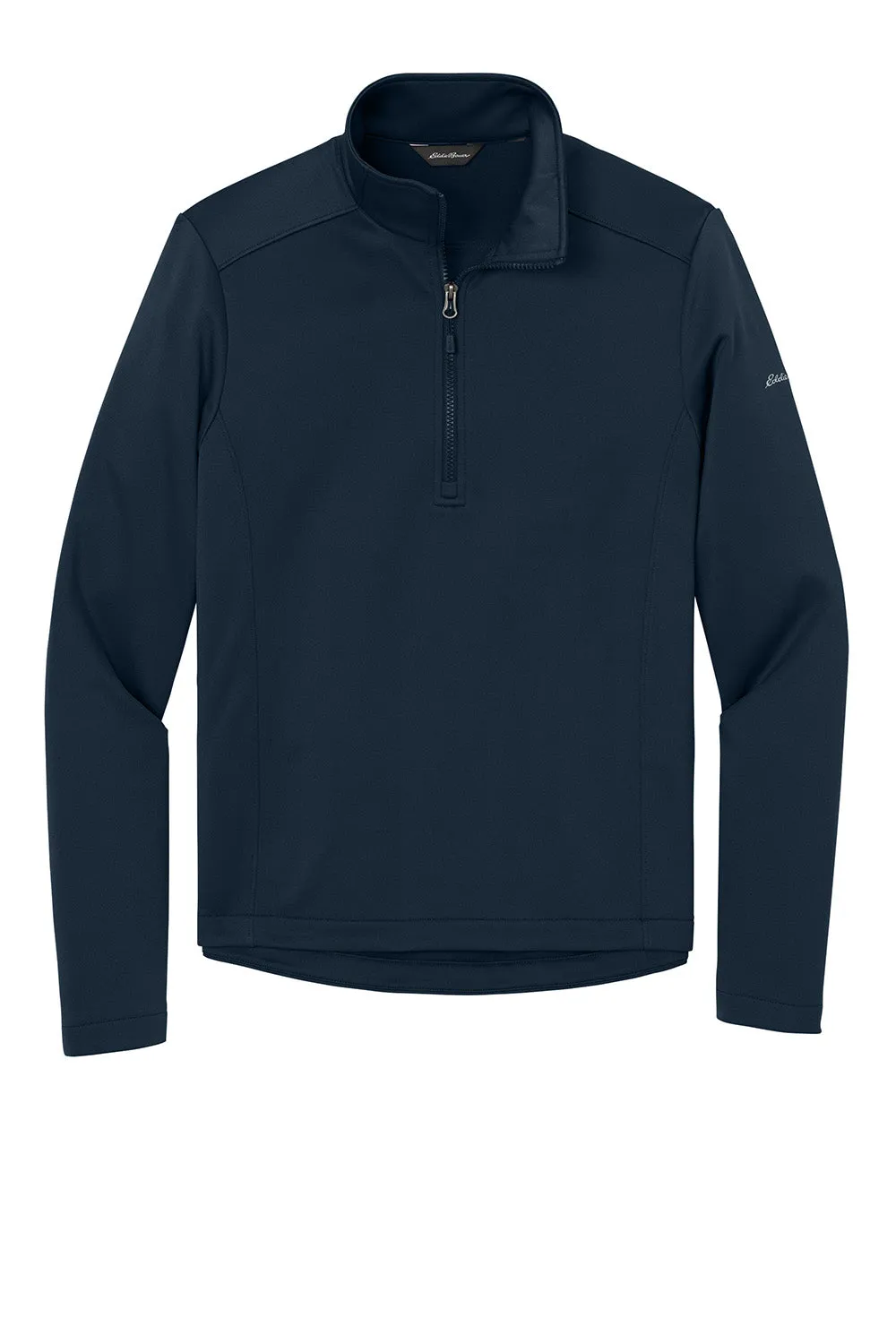 Eddie Bauer Mens Smooth Fleece 1/4 Zip Sweatshirt - River Navy Blue