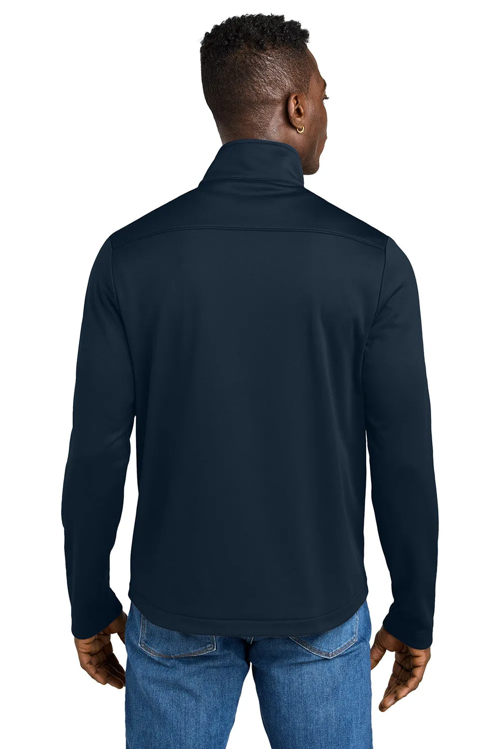 Eddie Bauer Mens Smooth Fleece 1/4 Zip Sweatshirt - River Navy Blue