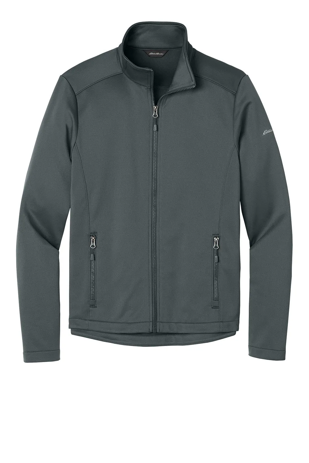 Eddie Bauer Mens Smooth Fleece Full Zip Sweatshirt w/ Pockets - Iron Gate Grey