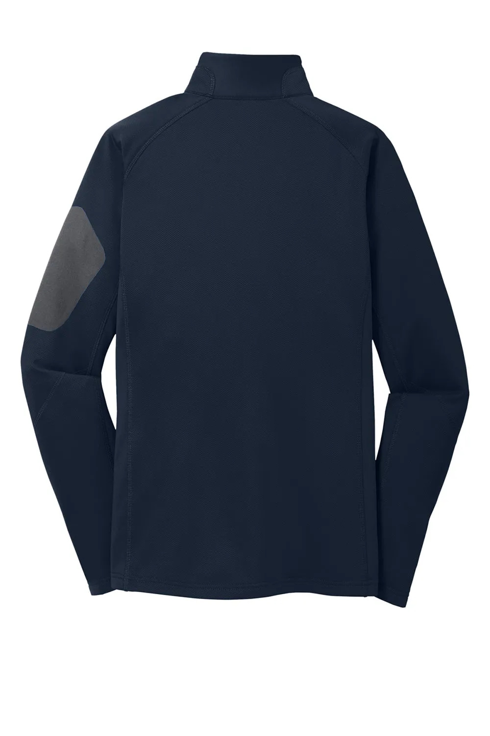Eddie Bauer Womens Performance Fleece 1/4 Zip Sweatshirt w/ Pocket - River Navy Blue