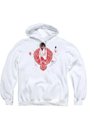 Elvis Presley Red Pheonix Adult Pull Over Hoodie