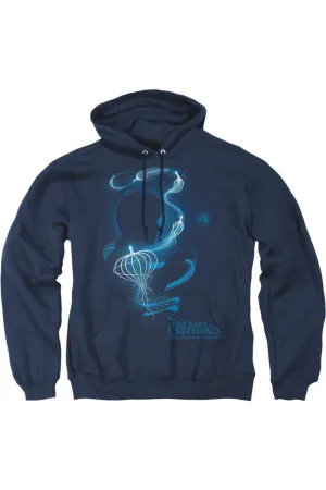 Fantastic Beasts 2 Newt Silhouette Adult Pull Over Hoodie / Hooded Sweatshirt