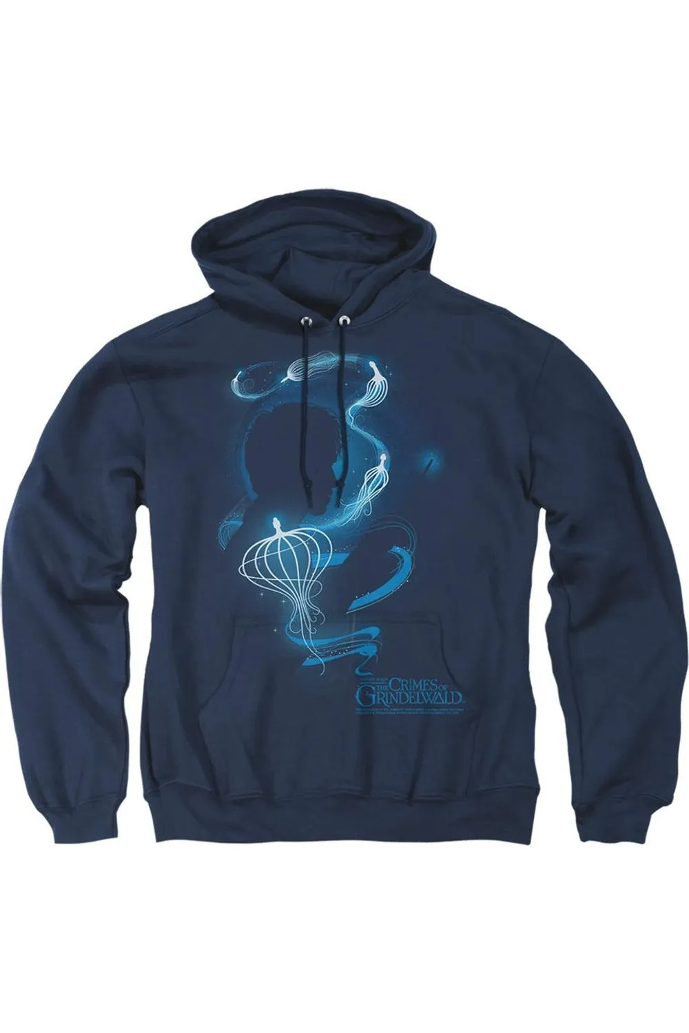 Fantastic Beasts 2 Newt Silhouette Adult Pull Over Hoodie / Hooded Sweatshirt