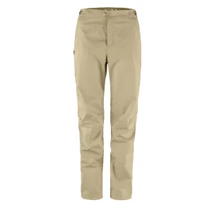 Fjallraven Womens Abisko Hike Trousers Short Leg Fossil