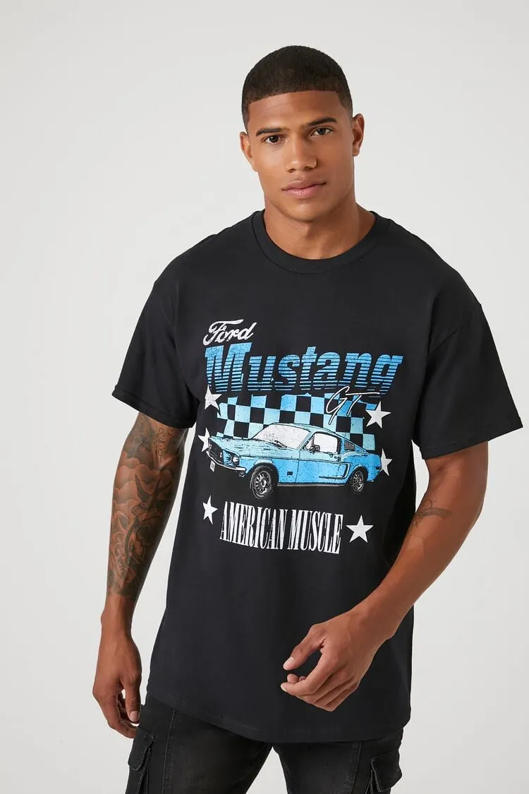 Forever 21 Men's Ford Mustang Graphic T-Shirt Black/Multi Forever 21