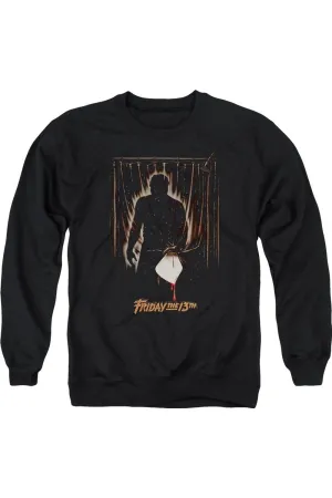 Friday the 13th Part 3 Poster Adult Crewneck Sweatshirt