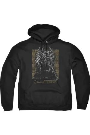 Game Of Thrones Iron Throne Adult Pull Over Hoodie / Hooded Sweatshirt