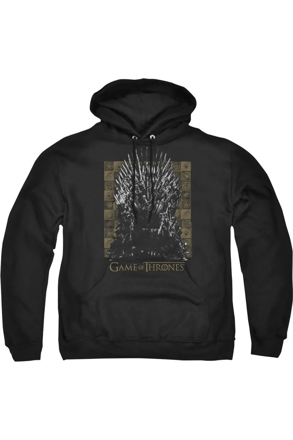Game Of Thrones Iron Throne Adult Pull Over Hoodie / Hooded Sweatshirt