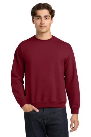 Gildan Mens Pill Resistant Fleece Crewneck Sweatshirt - Garnet Red