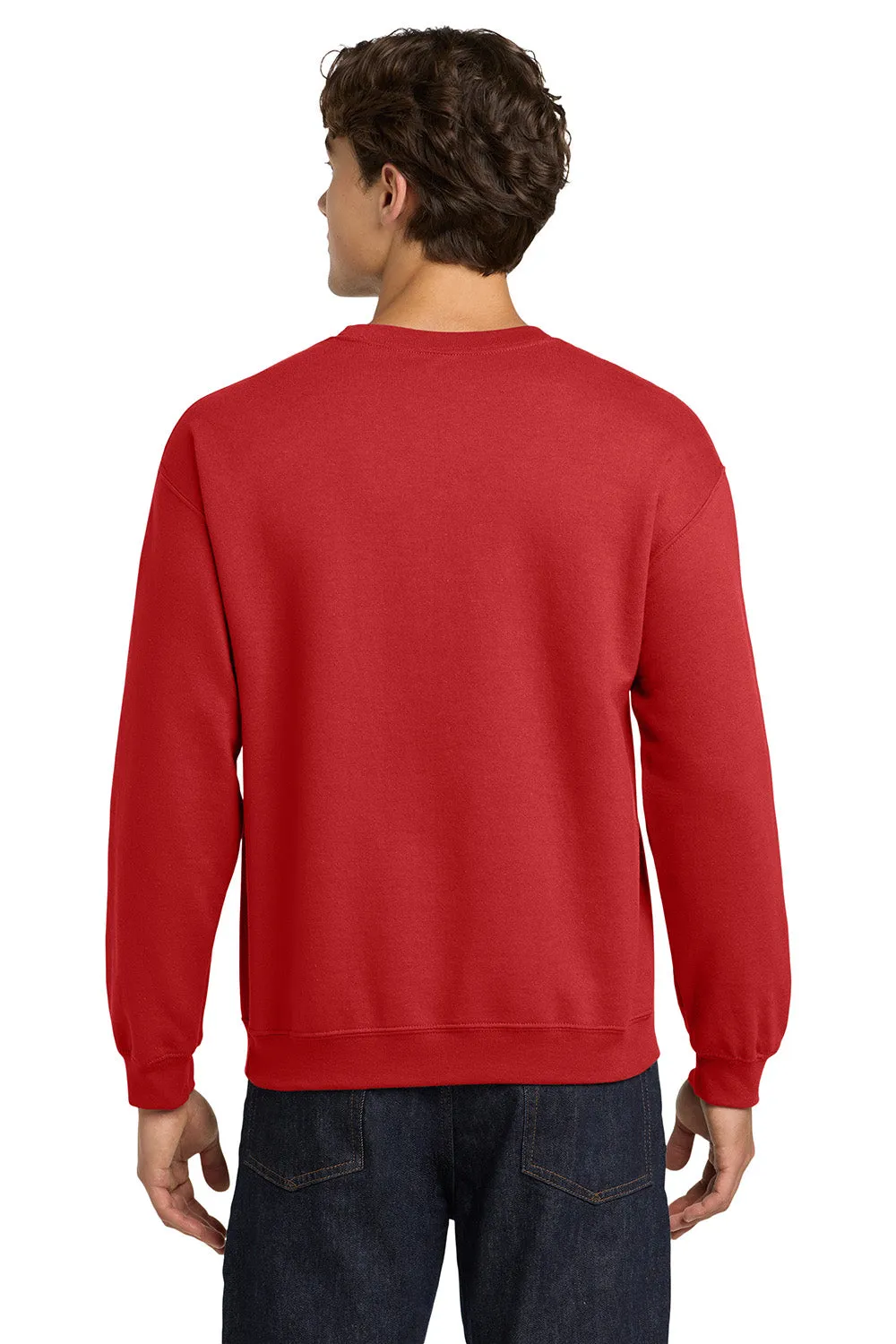 Gildan Mens Pill Resistant Fleece Crewneck Sweatshirt - Red