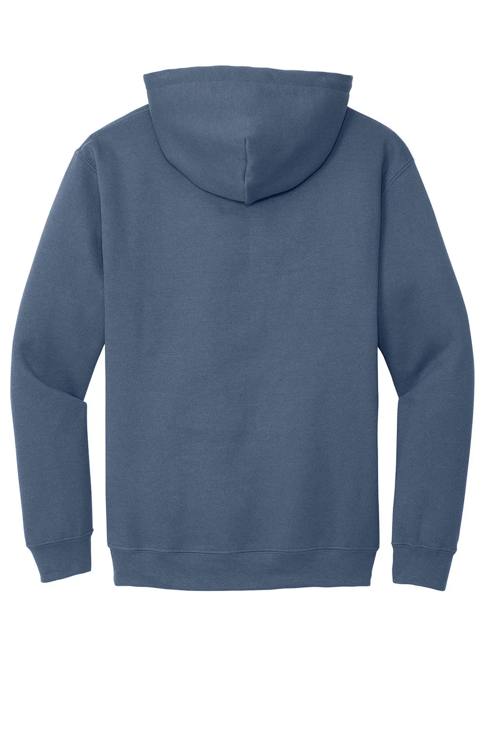Gildan Mens Pill Resistant Hooded Sweatshirt Hoodie w/ Pouch Pocket - Indigo Blue