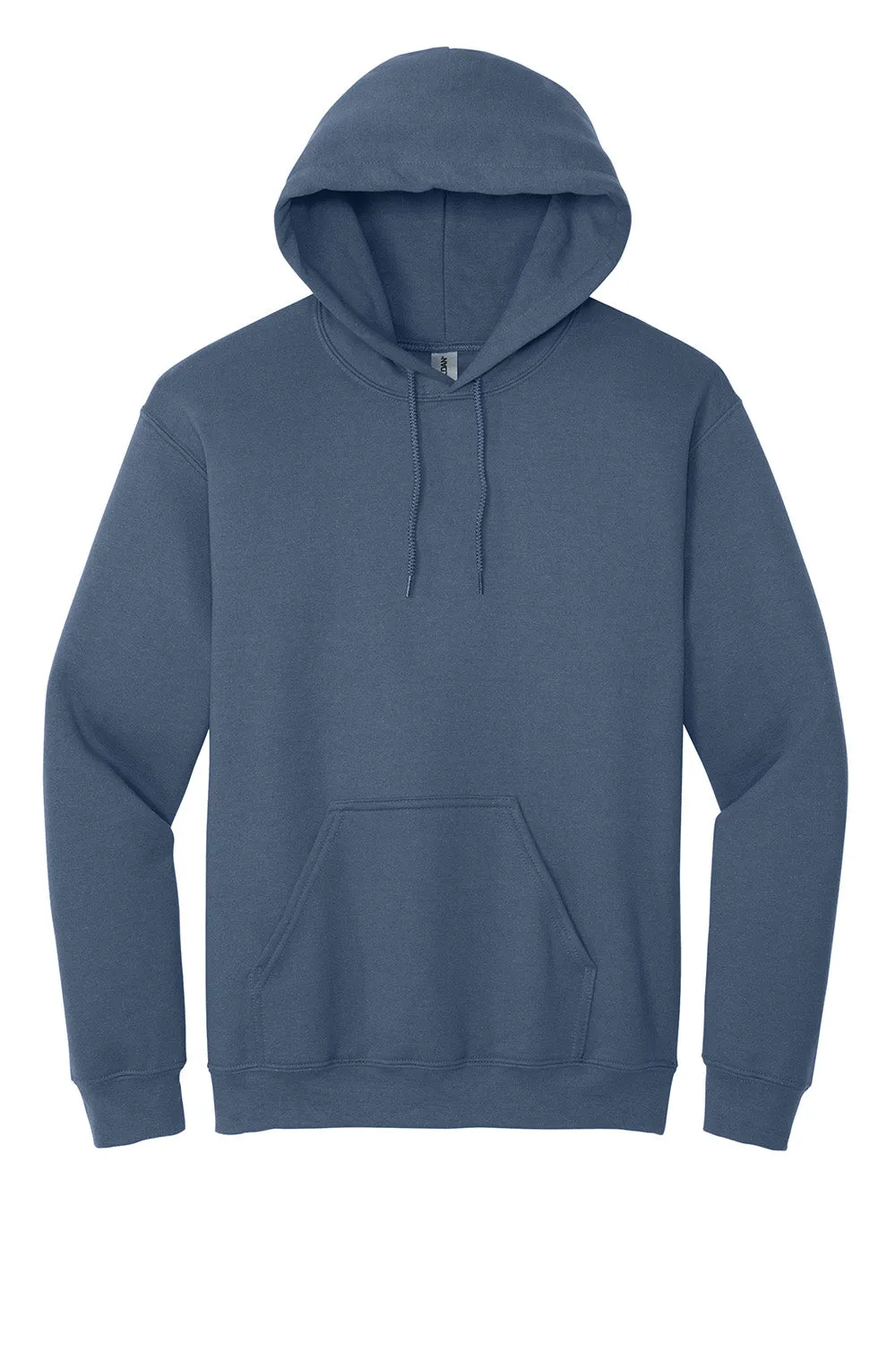 Gildan Mens Pill Resistant Hooded Sweatshirt Hoodie w/ Pouch Pocket - Indigo Blue