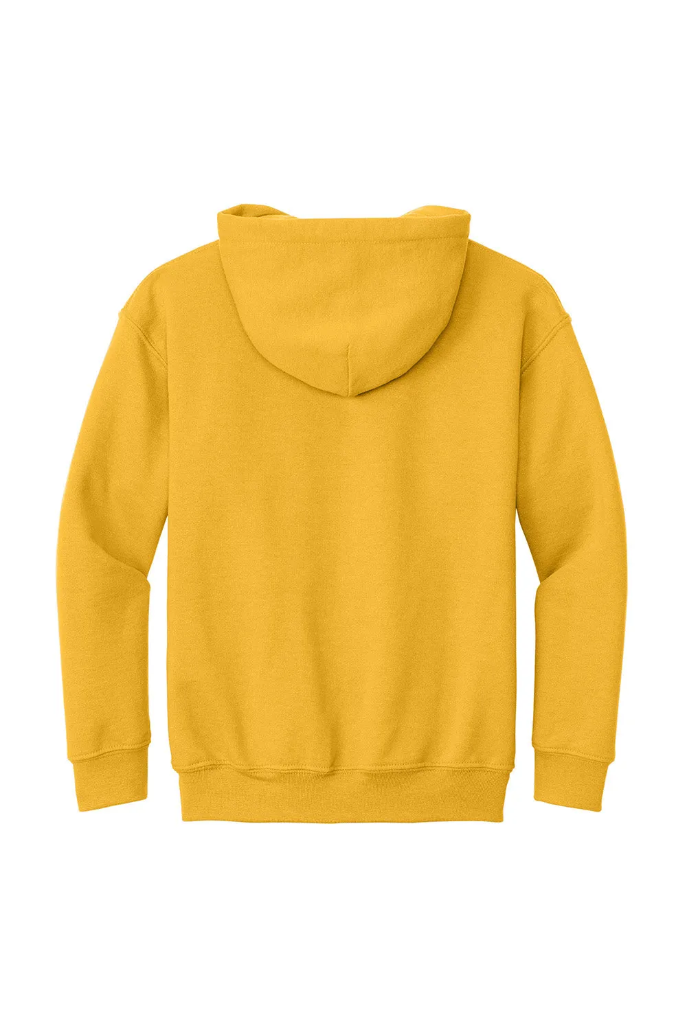 Gildan Youth Pill Resistant Hooded Sweatshirt Hoodie w/ Pouch Pocket - Gold