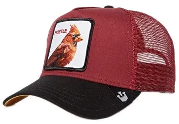Goorin Bros - Animal Trucker Cap - Cardinal Hustle Bird - Burgundy Goorin Bros Accessories