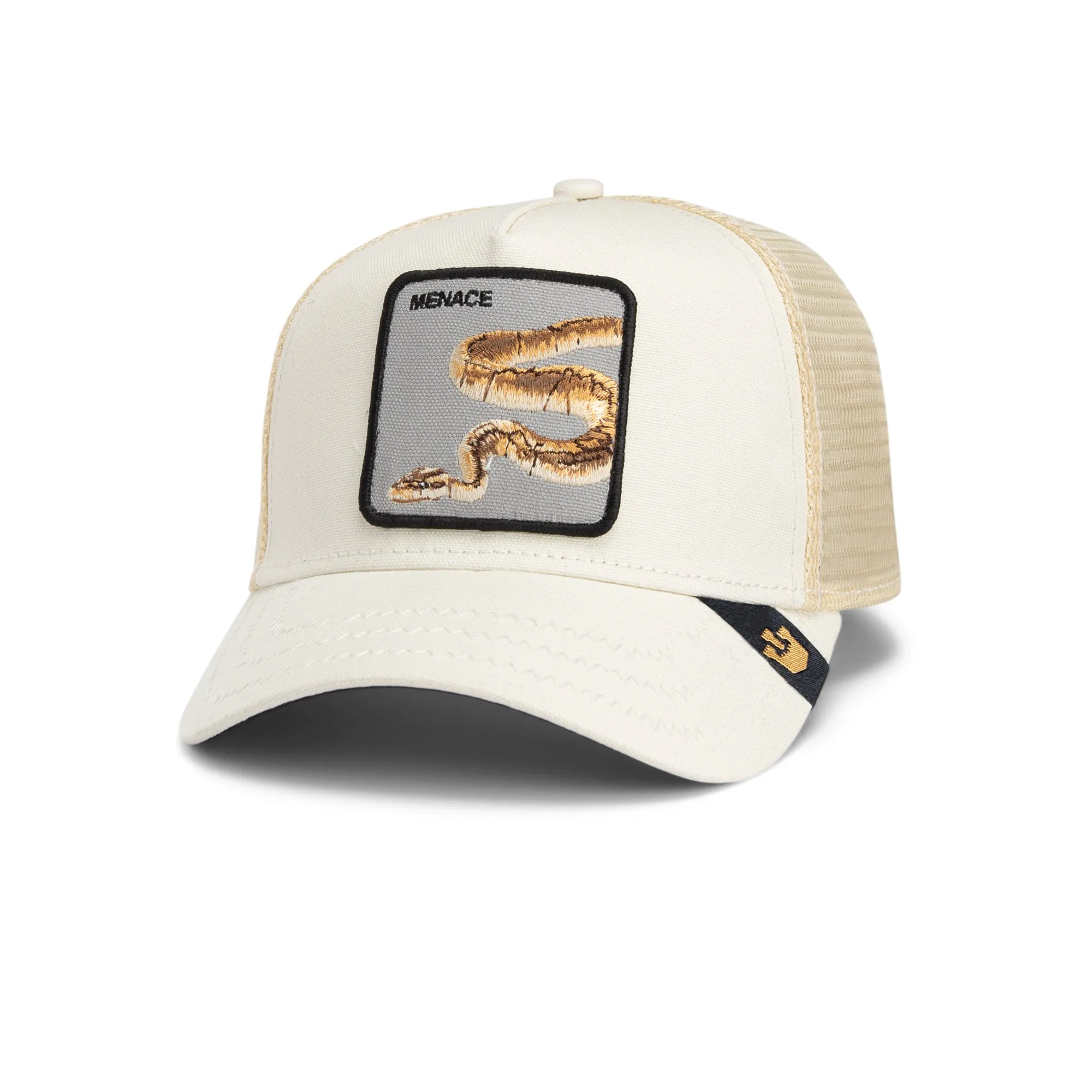 Goorin Bros - Animal Trucker Cap - Deadly Companion - Snake - Cream Goorin Bros Accessories